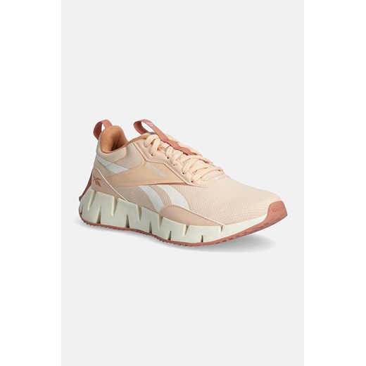 Reebok buty do biegania Zig Dynamica STR kolor beżowy 100205506 ze sklepu ANSWEAR.com w kategorii Buty sportowe damskie - zdjęcie 174847908