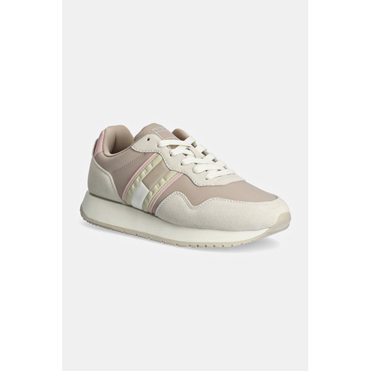 Tommy Jeans sneakersy TJW EVA RUNNER MAT MIX ESS kolor beżowy EN0EN02510 ze sklepu ANSWEAR.com w kategorii Buty sportowe damskie - zdjęcie 174848397