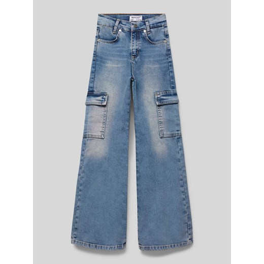 Jeansy z kieszeniami cargo model ‘SLIM’ ze sklepu Peek&Cloppenburg  w kategorii Spodnie dziewczęce - zdjęcie 174848697