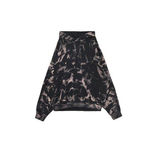 Cropp - Wzorzysta bluza z kapturem z naszywką - szary Cropp M Cropp