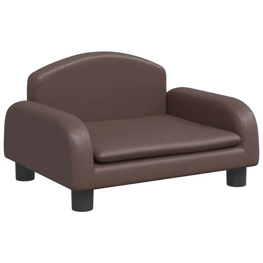 Brązowa sofa dla chłopca ze sztucznej skóry - Velira 3X ze sklepu Edinos.pl w kategorii Meble dziecięce - zdjęcie 174849586