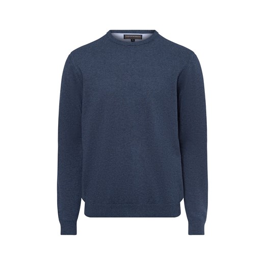 Finshley & Harding Sweter z dodatkiem kaszmiru Mężczyźni drobna dzianina indygo jednolity - id: 578358-0028-09995 - marki Finshley & Harding - 174850297 Finshley & Harding Sweter z dodatkiem kaszmiru Mężczyźni drobna dzianina indygo jednolity ze sklepu vangraaf w kategorii Swetry męskie - zdjęcie 174850297
