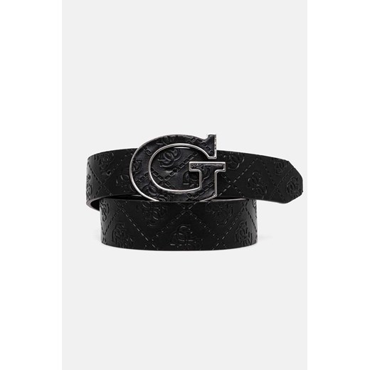 Guess pasek męski kolor czarny BMGGDB.P4435 ze sklepu ANSWEAR.com w kategorii Paski męskie - zdjęcie 174851068