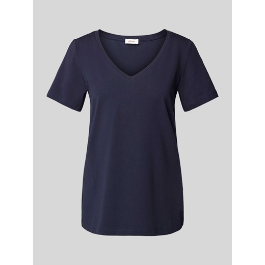 T-shirt z dekoltem w serek ze sklepu Peek&Cloppenburg  w kategorii Bluzki damskie - zdjęcie 174852437