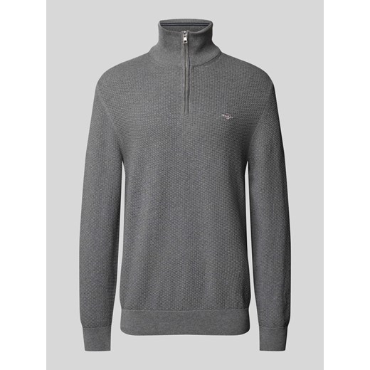 Sweter z wyhaftowanym logo ze sklepu Peek&Cloppenburg  w kategorii Swetry męskie - zdjęcie 174852499