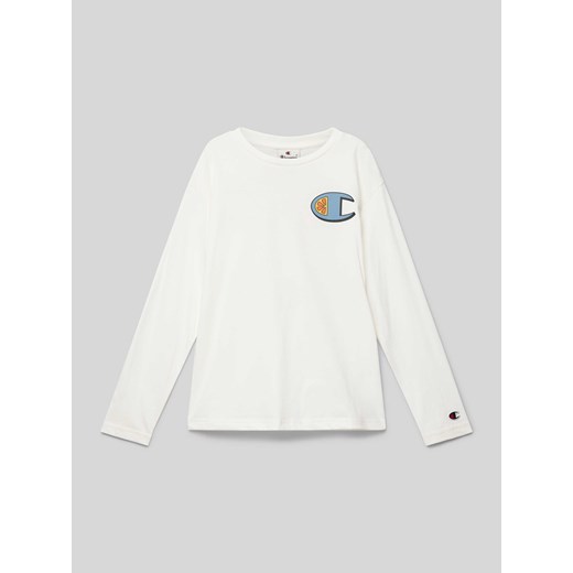Bluzka z długim rękawem i nadrukiem z logo ze sklepu Peek&Cloppenburg  w kategorii Bluzy chłopięce - zdjęcie 174852548