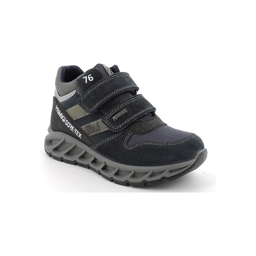 Primigi Skórzane sneakersy w kolorze czarno-szarym ze sklepu Limango Polska w kategorii Buty sportowe dziecięce - zdjęcie 174853475