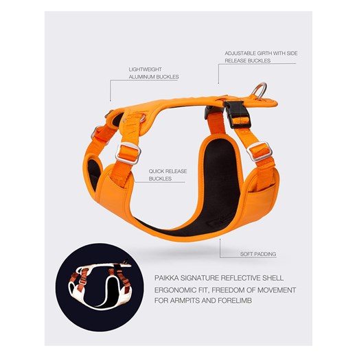 Paikka Szelki w kolorze pomarańczowym dla psa Paikka M okazyjna cena Limango Polska