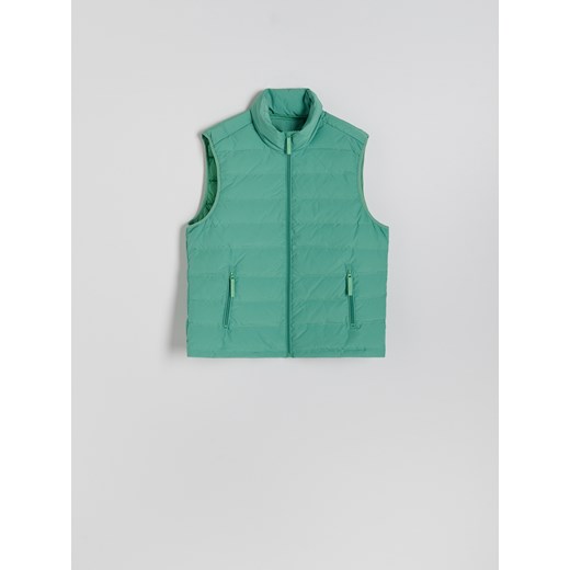 Reserved - Puchowa kamizelka - zielony Reserved S Reserved