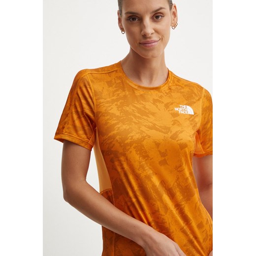 The North Face t-shirt sportowy Sunriser kolor pomarańczowy NF0A84LF7OA1 ze sklepu ANSWEAR.com w kategorii Bluzki damskie - zdjęcie 174859065