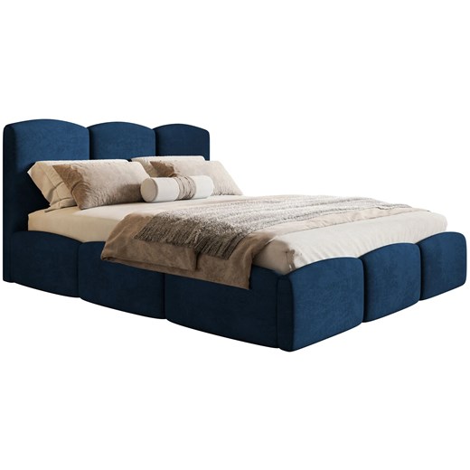 Łóżko z zagłówkiem i metalowym stelażem 160x200 Nifea 4X - 36 kolorów Elior One Size Edinos.pl