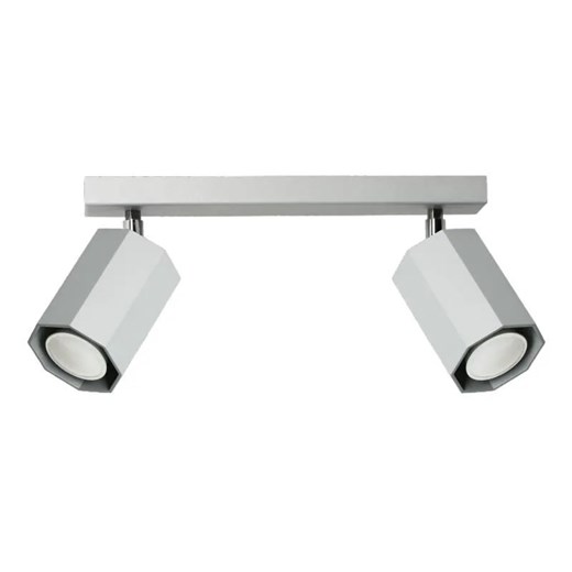 Minimalistyczny plafon metalowy E170-Fonat - popiel ze sklepu Edinos.pl w kategorii Oświetlenie ogrodowe - zdjęcie 174860348