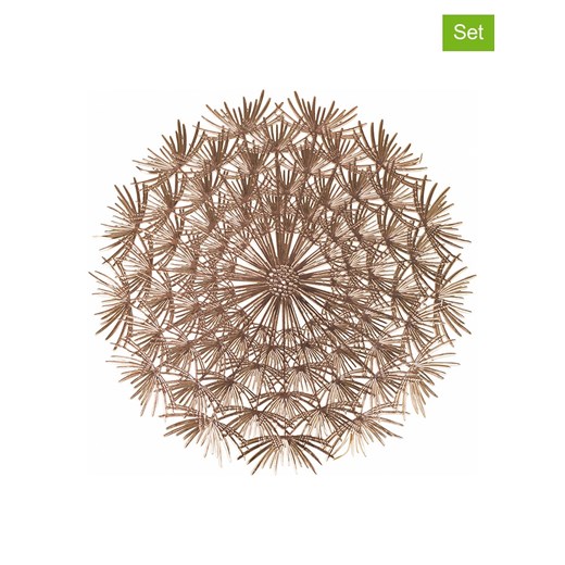 Villa d´Este Podkładki stołowe (6 szt.) w kolorze złotym - Ø 38 cm ze sklepu Limango Polska w kategorii Akcesoria kuchenne - zdjęcie 174861056