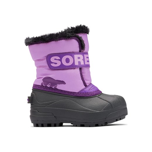 Sorel Kozaki zimowe &quot;Snow Commander&quot; w kolorze fioletowo-czarnym ze sklepu Limango Polska w kategorii Buty zimowe dziecięce - zdjęcie 174861385