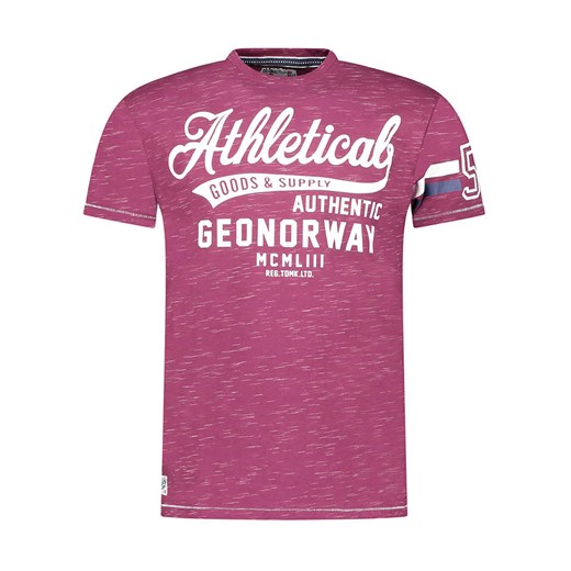 Geographical Norway Koszulka &quot;Jortlab&quot; w kolorze różowym ze sklepu Limango Polska w kategorii T-shirty męskie - zdjęcie 174861849