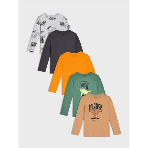 Sinsay - Koszulki 5 pack - wielobarwny Sinsay 116 Sinsay