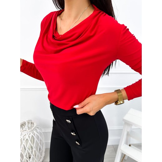 Bluzka damska Modnakiecka.pl z długimi rękawami z wiskozy 