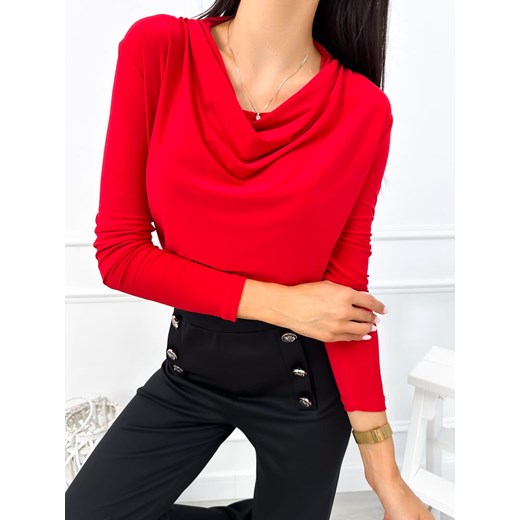 Bluzka damska Modnakiecka.pl z wiskozy z długimi rękawami 