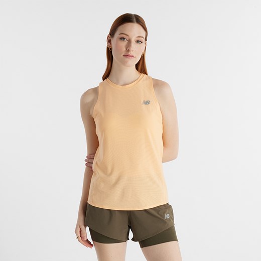 Koszulka damska New Balance WT41280PAE – pomarańczowa ze sklepu New Balance Poland w kategorii Bluzki damskie - zdjęcie 174877838