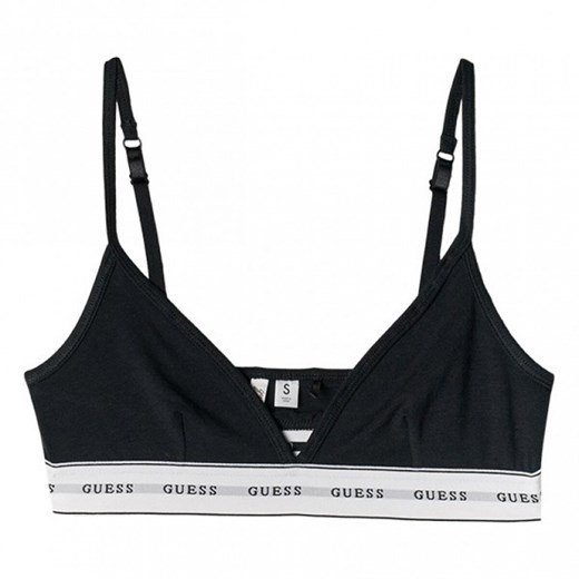 Biustonosz basic Guess Carrie Triangle - czarny ze sklepu Sportstylestory.com w kategorii Biustonosze - zdjęcie 174877938