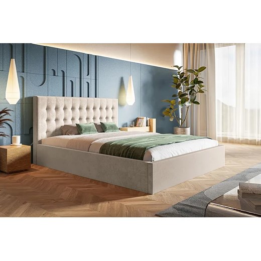 Pojedyncze łóżko ze stelażem 120x200 Pikaro 2X - 36 kolorów Elior One Size Edinos.pl