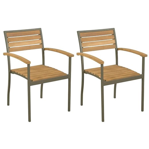 Zestaw sztaplowanych krzeseł ogrodowych E5-Z06 ze sklepu Edinos.pl w kategorii Fotele - zdjęcie 174880646