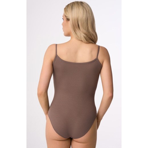 Body damskie na ramiączkach kakaowe Tia, Kolor kakao, Rozmiar S, Babell ze sklepu Primodo w kategorii Body damskie - zdjęcie 174883947