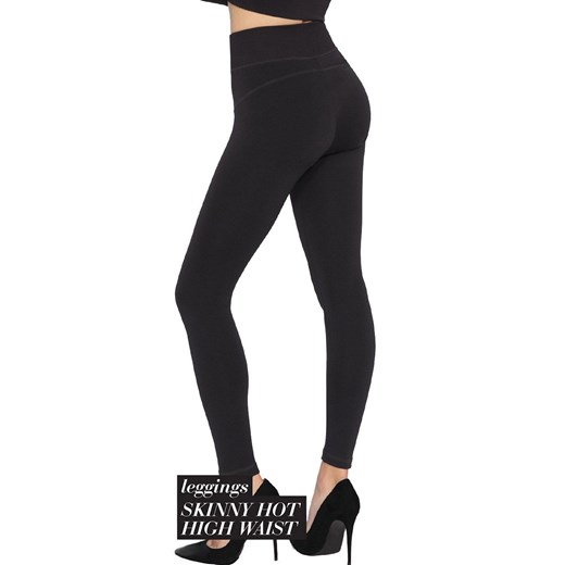 Gatta czarne legginsy z wysokim stanem 44755S Skinny Hot High Waist, Kolor Gatta L Primodo