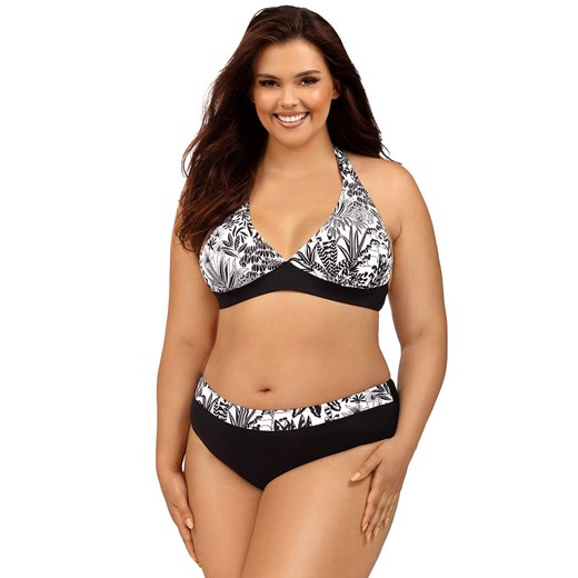 Dwuczęściowy strój kąpielowy Plus Size L1206/3, Kolor czarno-biały, Rozmiar 40, Lorin ze sklepu Primodo w kategorii Stroje kąpielowe - zdjęcie 174899166