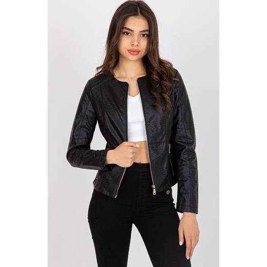 Kurtka damska ramoneska czarna NM-KR-DA-0526.55, Kolor czarny, Rozmiar L, Vinceotto S Primodo