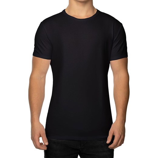 T-shirt męski czarny koszulka z krótkim rękawem UGO, Kolor czarny, Rozmiar S, Unikat S okazja Primodo