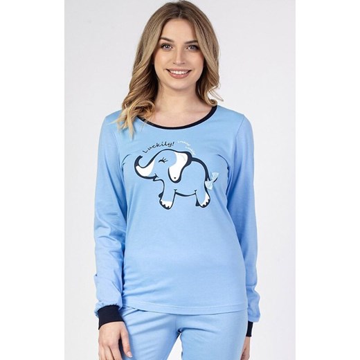 Niebieska piżama damska 682 Z25, Kolor niebieski, Rozmiar XL, Regina ze sklepu Intymna w kategorii Piżamy damskie - zdjęcie 174915615