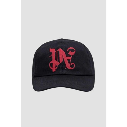 PALM ANGELS Czarna czapka z daszkiem Pa Monogram Emb Cap ze sklepu outfit.pl w kategorii Czapki z daszkiem męskie - zdjęcie 174918765