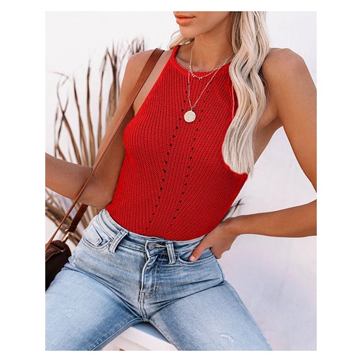 LA Angels Top w kolorze czerwonym La Angels M okazyjna cena Limango Polska