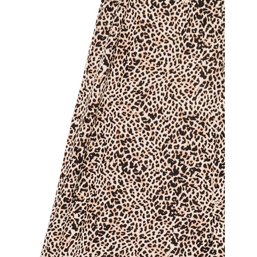 Cropp - Spodnie flare w panterkę - wielobarwny Cropp XS Cropp