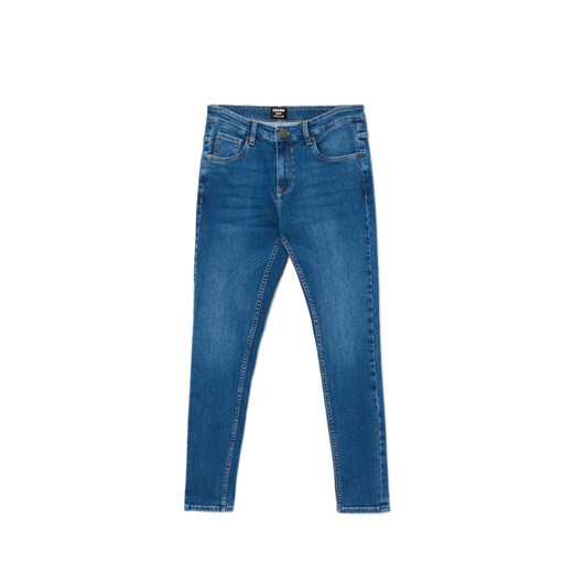 Cropp - Niebieskie jeansy skinny - niebieski ze sklepu Cropp w kategorii Jeansy męskie - zdjęcie 174925045