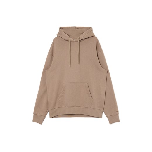 Cropp - Beżowa bluza regular z kapturem - beżowy ze sklepu Cropp w kategorii Bluzy męskie - zdjęcie 174925056