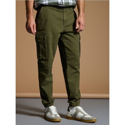 Sinsay - Spodnie cargo - khaki ze sklepu Sinsay w kategorii Spodnie męskie - zdjęcie 174925516