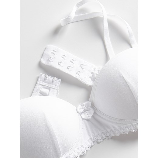 Reserved - Bawełniany biustonosz - biały Reserved 134/140 (8-9 lat) Reserved