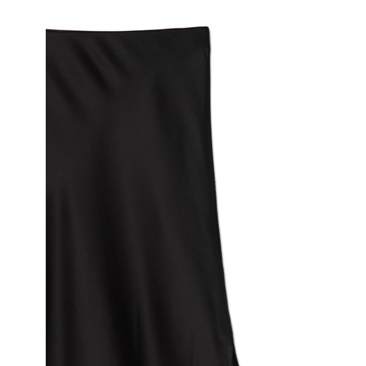 Cropp - Czarna satynowa spódnica - czarny Cropp M Cropp