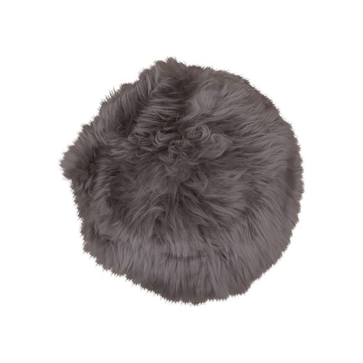 House Nordic Skórzana poduszka w kolorze szarym - Ø 35 cm ze sklepu Limango Polska w kategorii Poduszki dekoracyjne - zdjęcie 174931188