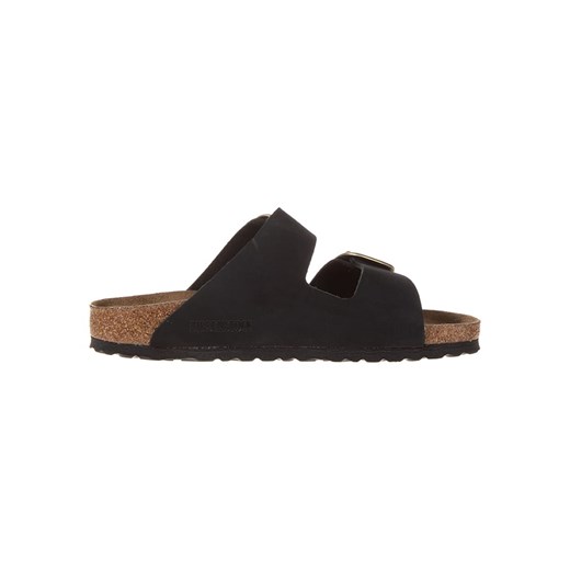 Birkenstock Skórzane klapki "Arizona Big Buckle" w kolorze czarnym 39 Limango Polska okazja