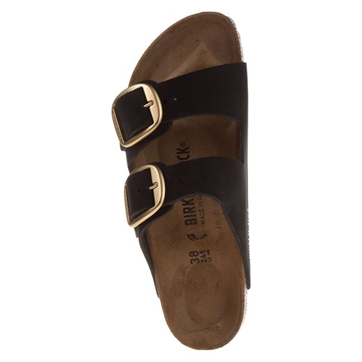 Birkenstock Skórzane klapki "Arizona Big Buckle" w kolorze czarnym 40 promocyjna cena Limango Polska