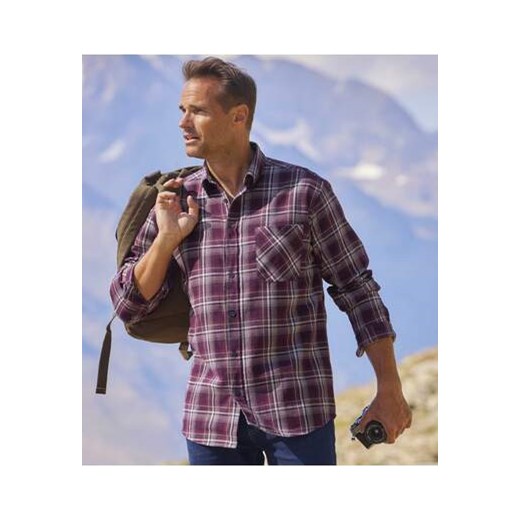 Flanelowa koszula w kratę Altitude ze sklepu Atlas For Men w kategorii Koszule męskie - zdjęcie 174939319