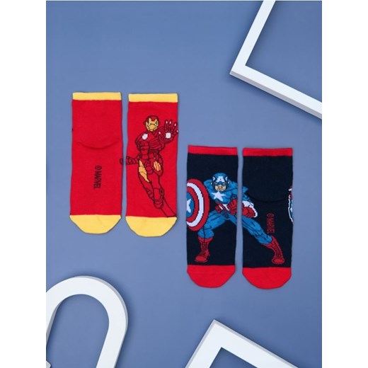 Sinsay - Skarpetki 2 pack Marvel - wielobarwny ze sklepu Sinsay w kategorii Skarpetki dziecięce - zdjęcie 174939836