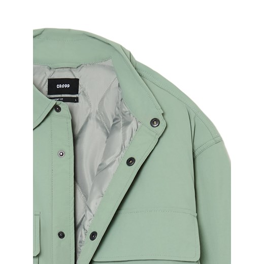 Cropp - Ocieplana koszula z kieszeniami - zielony Cropp M Cropp