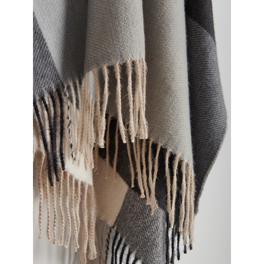 Reserved - Poncho z dodatkiem wiskozy - wielobarwny Reserved ONE SIZE Reserved