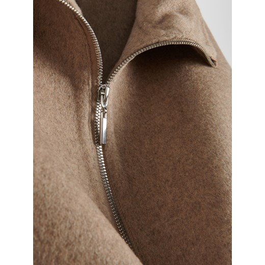 Reserved - Filcowa kurtka z wełną - beżowy Reserved M Reserved