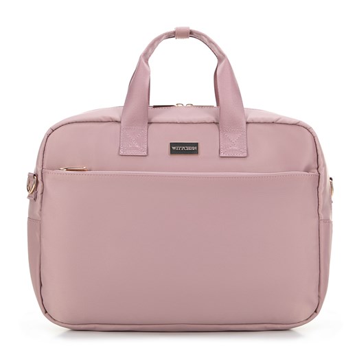 Torba na laptopa 15’’ z nylonu różowa ze sklepu WITTCHEN w kategorii Torby na laptopa - zdjęcie 174942059
