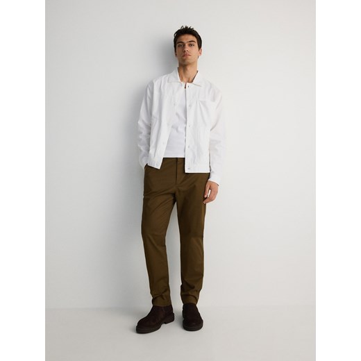Reserved - Koszula comfort z domieszką lnu - biały Reserved M Reserved